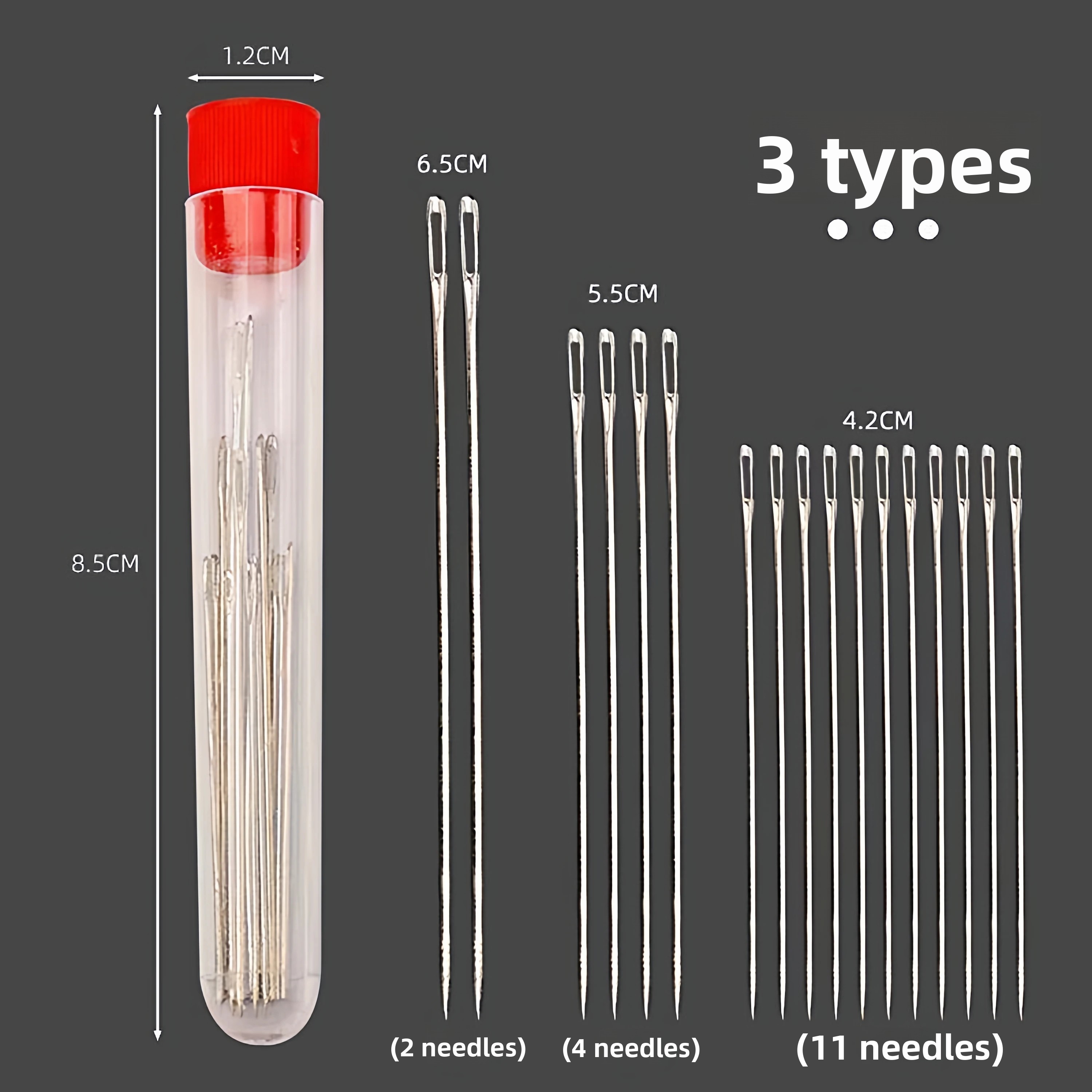 Sewing Embroidery Fabric - 304 Stainless Steel Large Eye Needle