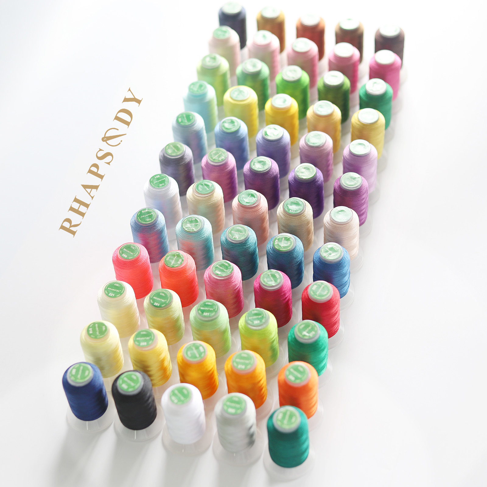 40WT Polyester Embroidery Thre - مراجعة Serger Thread Cone وسعره