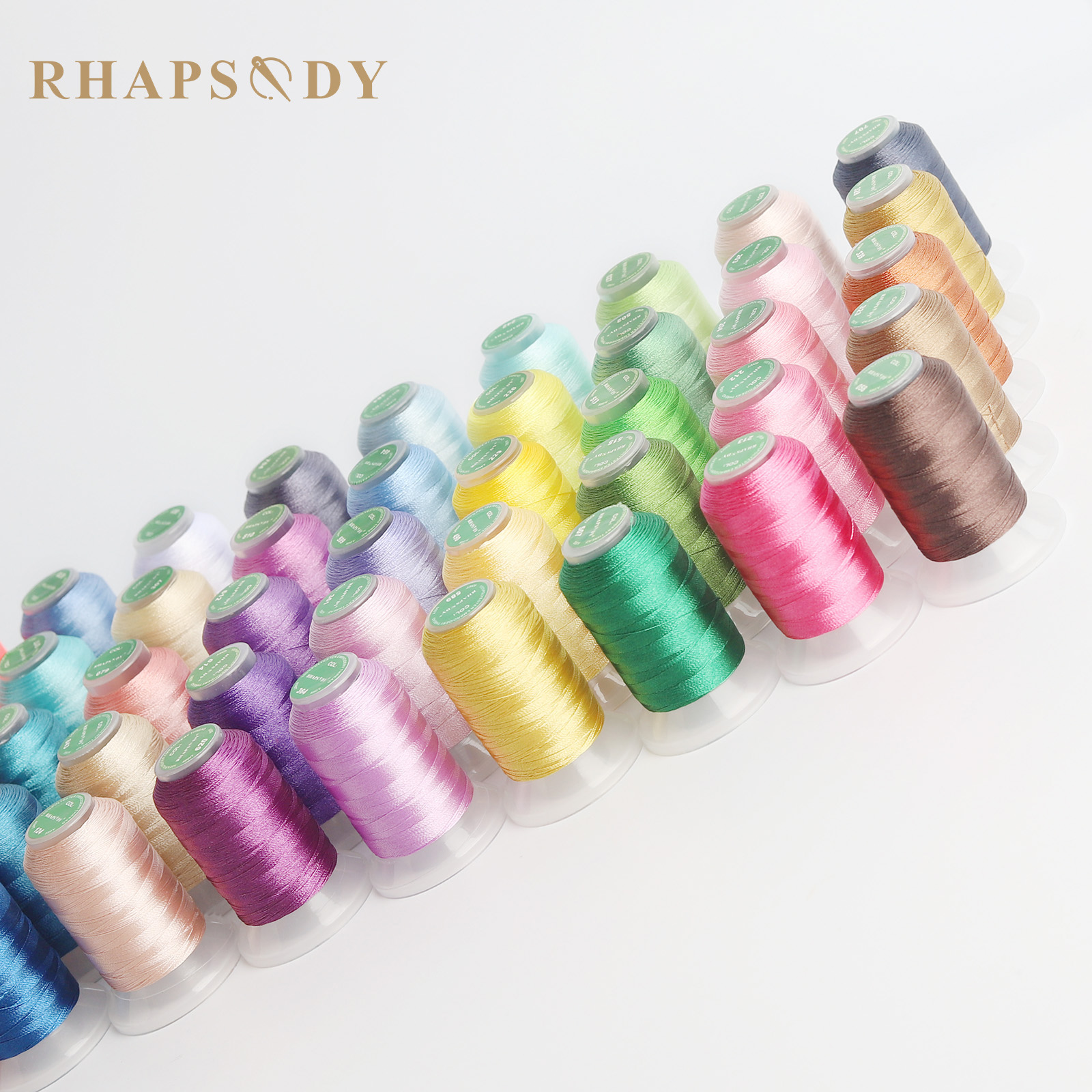 40WT Polyester Embroidery Thre - مراجعة Serger Thread Cone وسعره