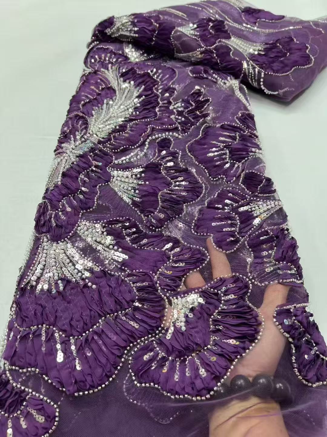 2026 High Quality African Sequ - مراجعة Sewing Embroidery Fabric وسعره