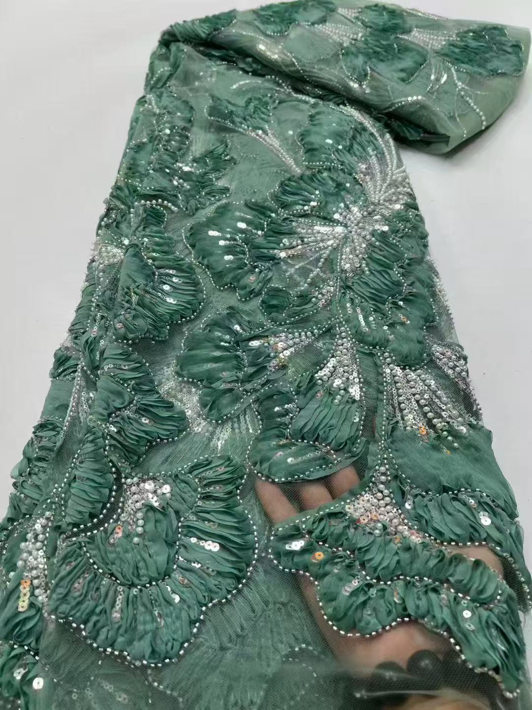 2026 High Quality African Sequ - مراجعة Sewing Embroidery Fabric وسعره