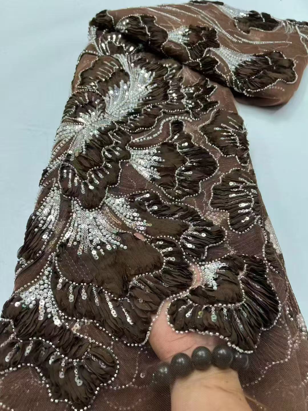 2026 High Quality African Sequ - مراجعة Sewing Embroidery Fabric وسعره