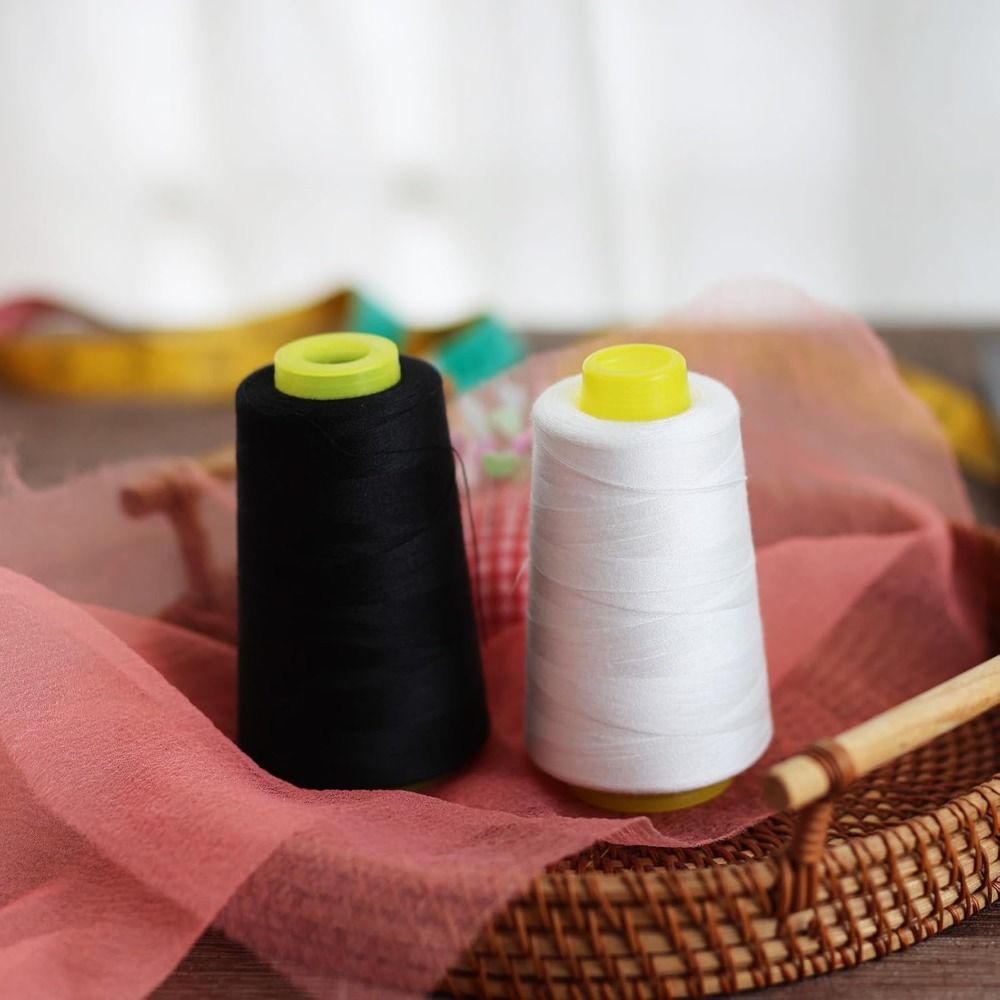 1Roll 3000 Yard Each Serger Th - مراجعة Serger Thread Cone وسعره