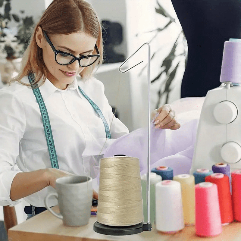 Single Thread Stand for Sewing - مراجعة Bobbin Organizer Box وسعره