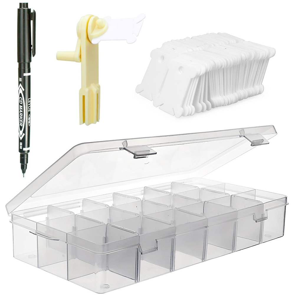 Embroidery Floss Organizer 18  - مراجعة Bobbin Organizer Box وسعره