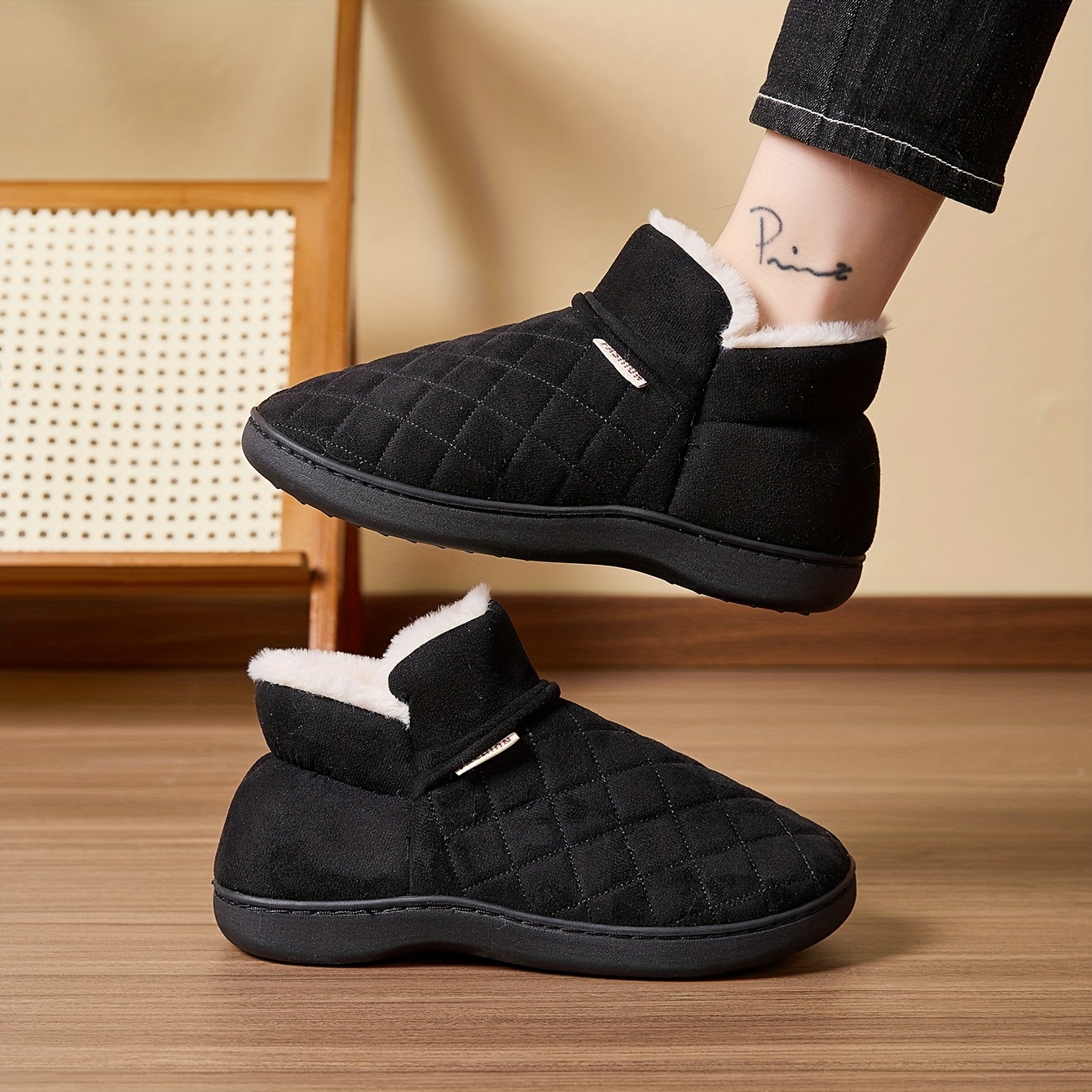 Winter Warm Plush Slippers Men - مراجعة Sewing House وسعره