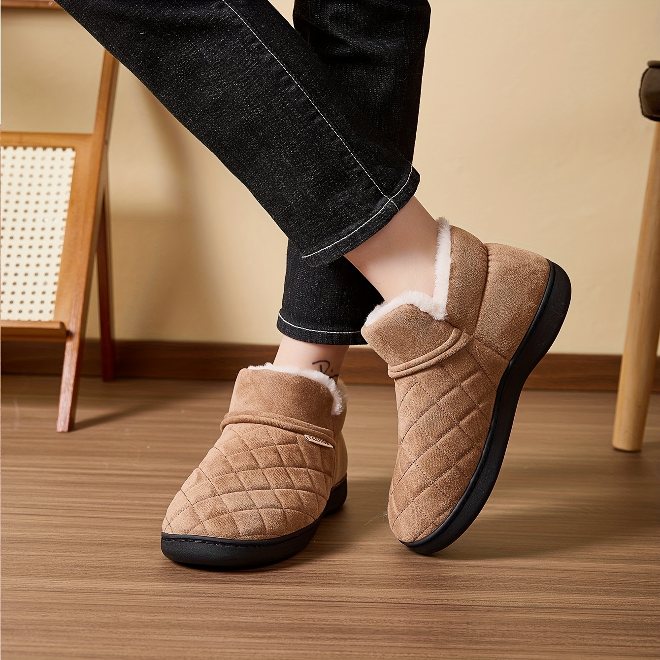 Winter Warm Plush Slippers Men - مراجعة Sewing House وسعره