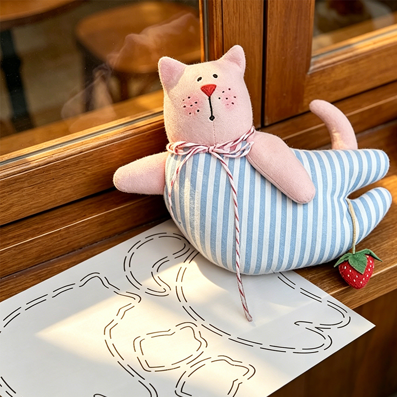 YOMDID 1pc Cute Lying Kitten Q - مراجعة Sewing Necessities وسعره