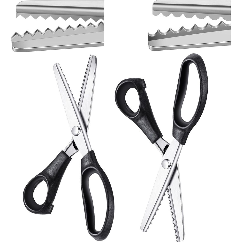 Pinking Shears with Scalloped  - مراجعة Pinking Shear Blade وسعره