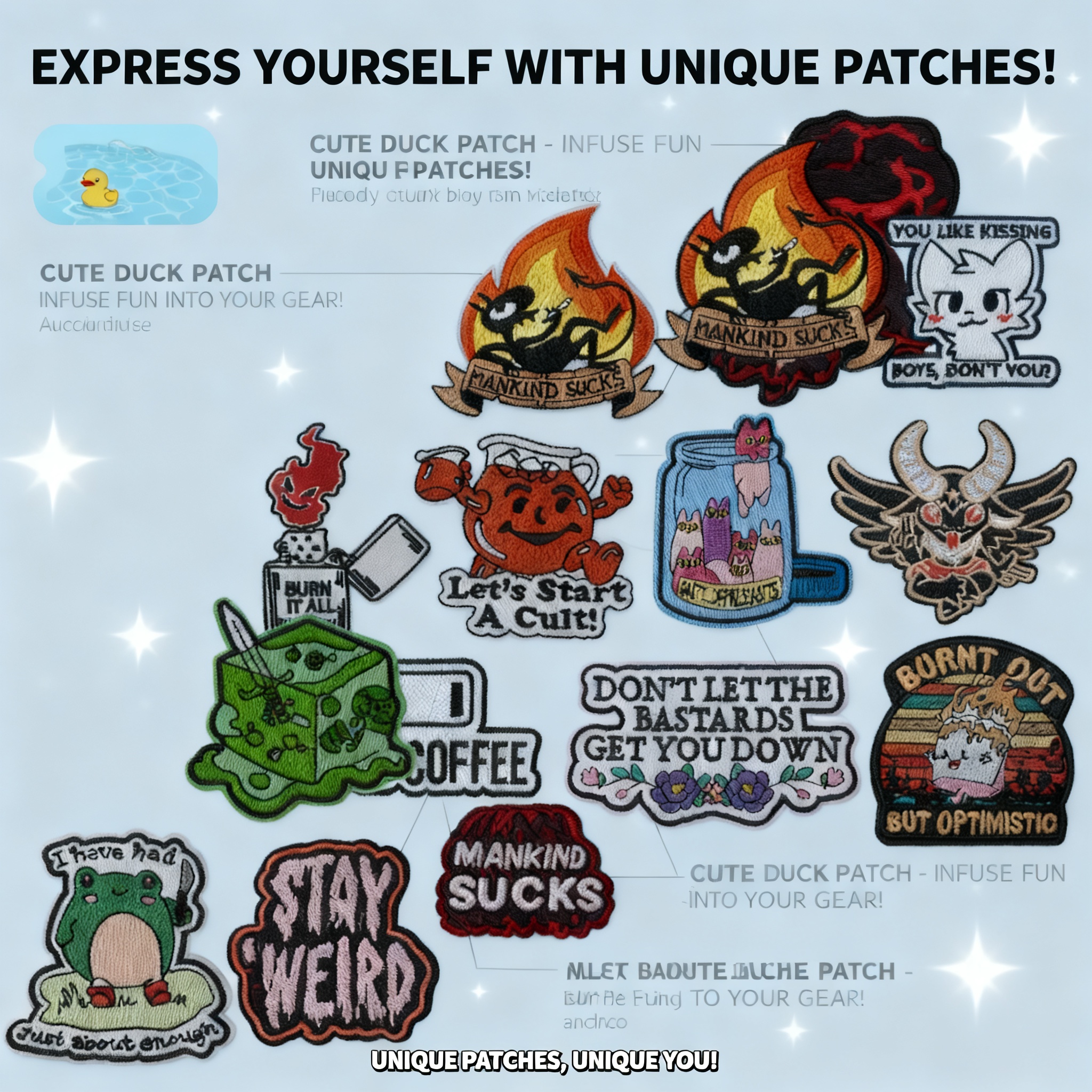 Funny Badge Quotes Cartoon Ani - مراجعة Iron On Patch وسعره