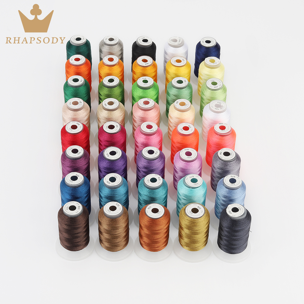 40W Polyester Embroidery Threa - مراجعة Serger Thread Cone وسعره
