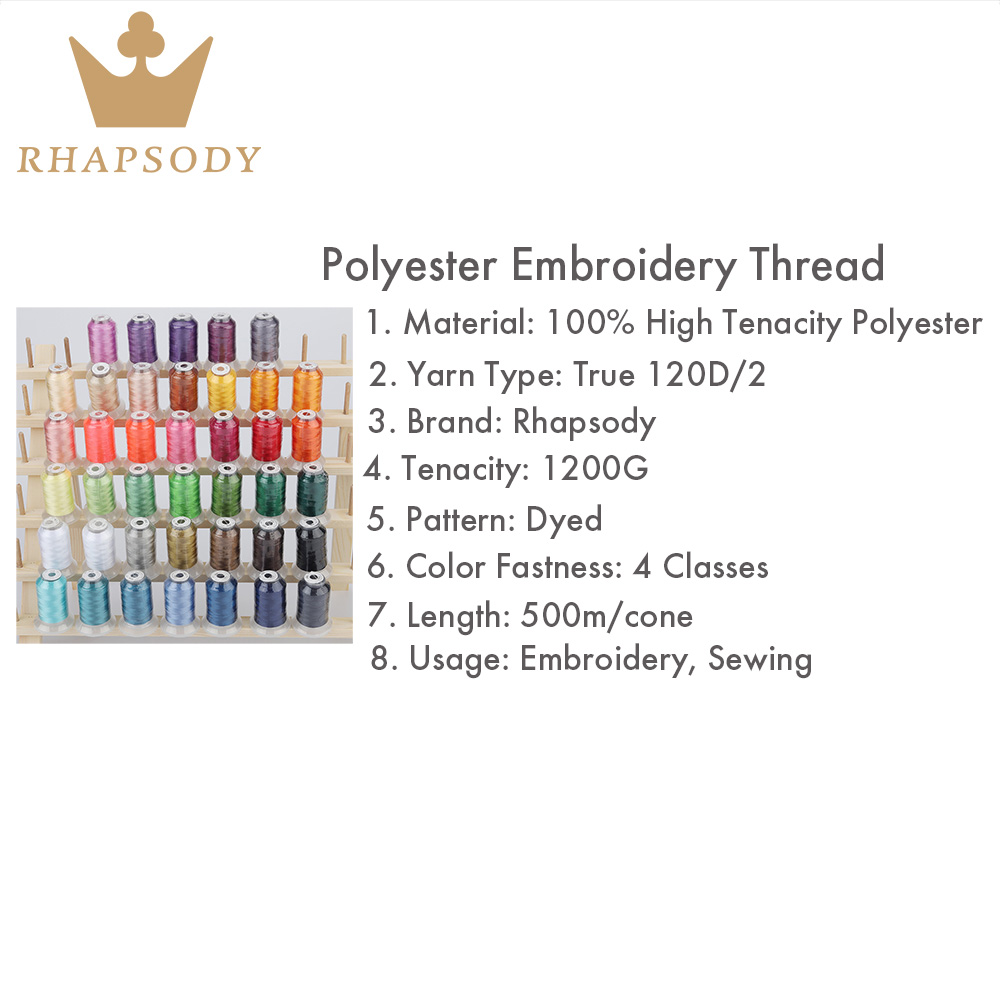 40W Polyester Embroidery Threa - مراجعة Serger Thread Cone وسعره
