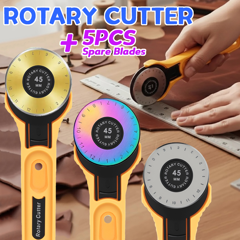 45mm Rotary Fabric Cutter Leat - مراجعة Sewing Necessities وسعره