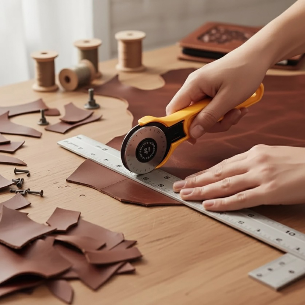 45mm Rotary Fabric Cutter Leat - مراجعة Sewing Necessities وسعره