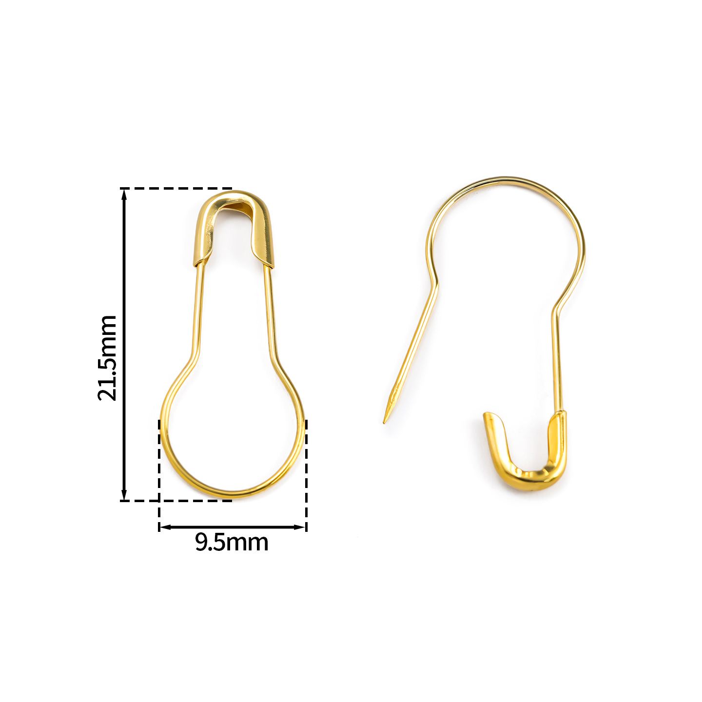 100Pcs/Lot Metal Gourd Safety  - مراجعة Sewing Necessities وسعره