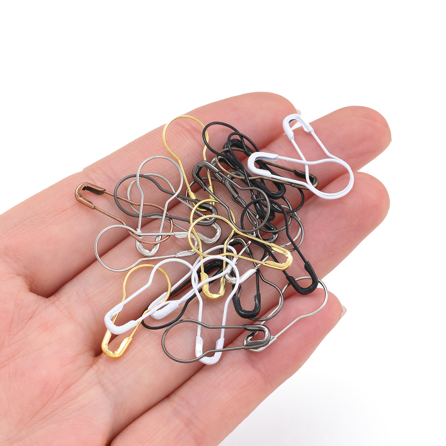 100Pcs/Lot Metal Gourd Safety  - مراجعة Sewing Necessities وسعره