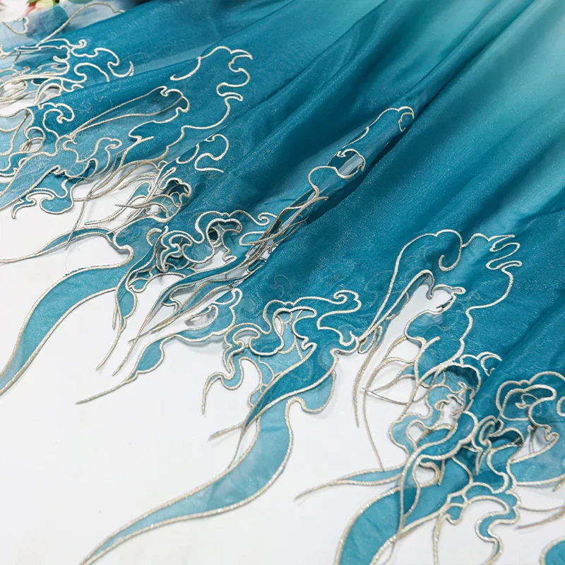 Chinese Style Embroidery Lotus - مراجعة Sewing Embroidery Fabric وسعره