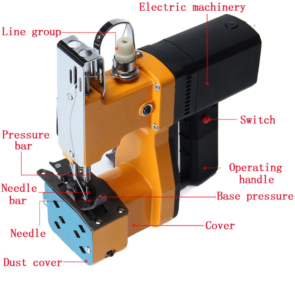 Electric Woven Bag Closing Mac - مراجعة Sewing In Textile Industry وسعره