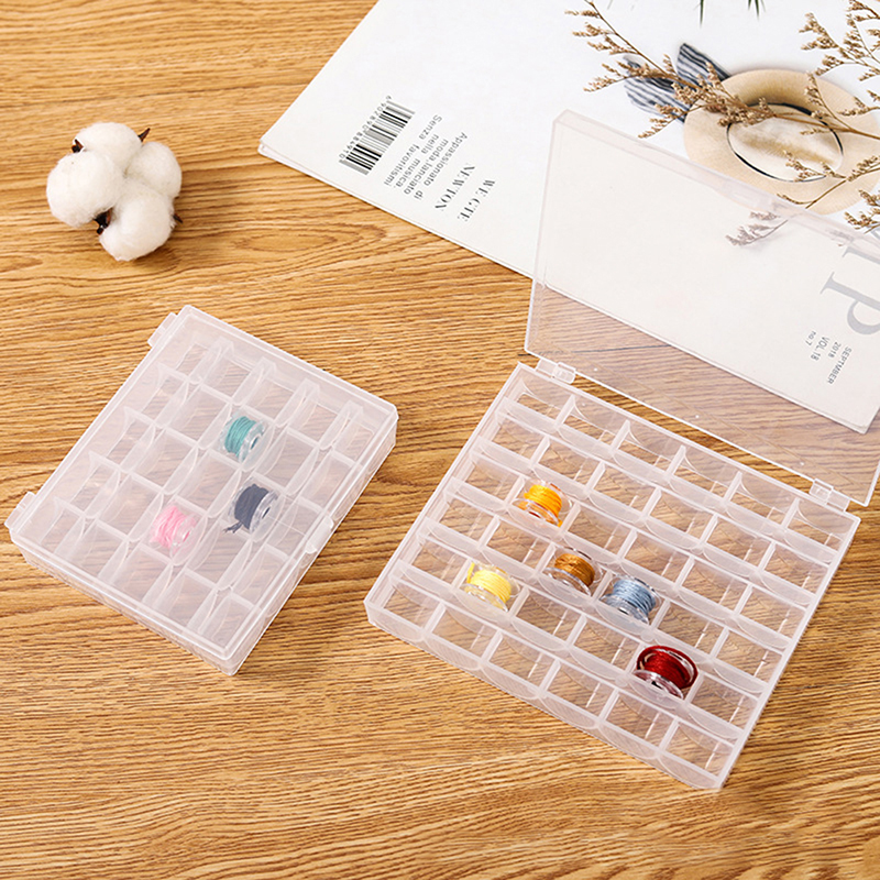 New 36 Slots Bobbins Box Stora - مراجعة Bobbin Organizer Box وسعره
