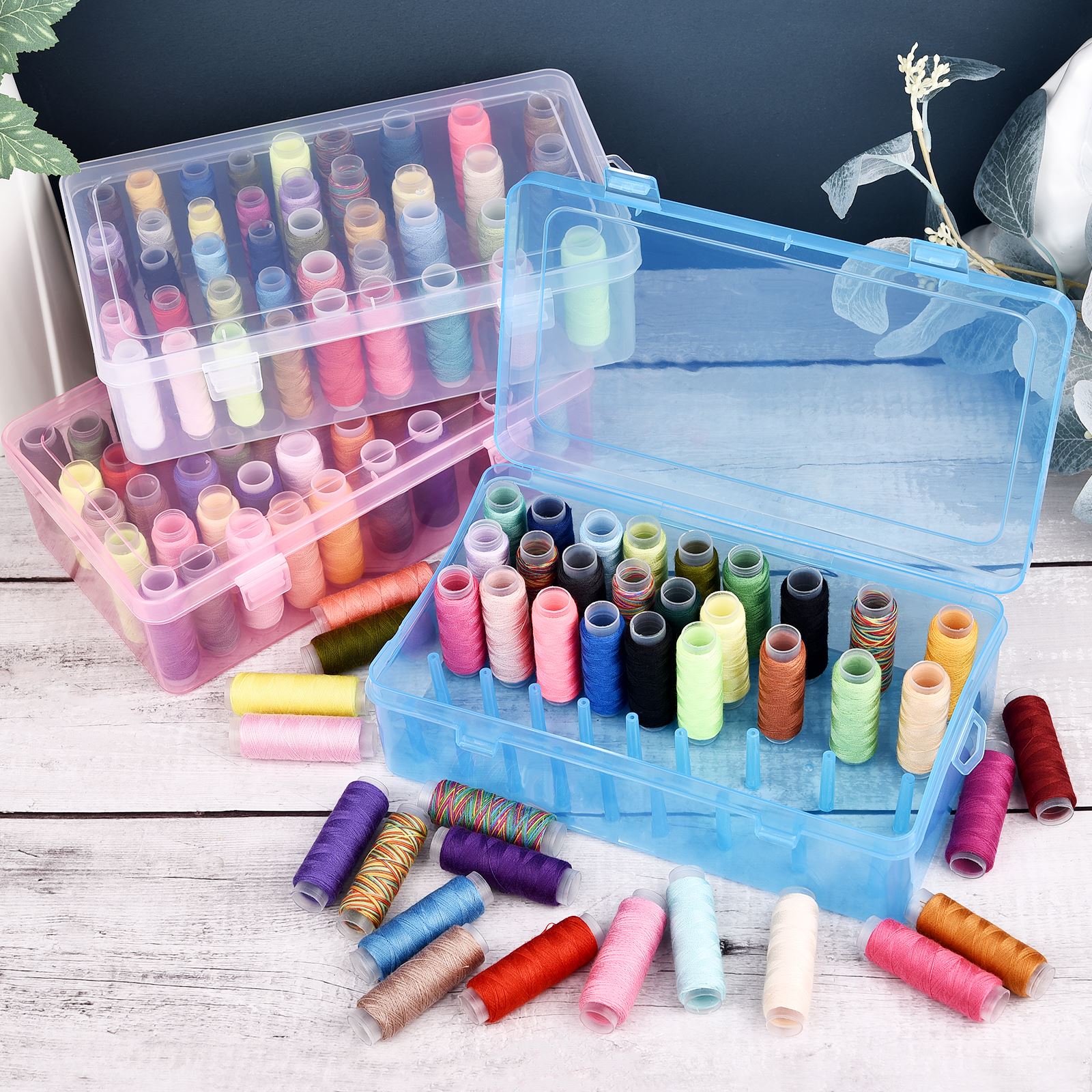 42 Axis Sewing Threads Box Bob - مراجعة Bobbin Organizer Box وسعره