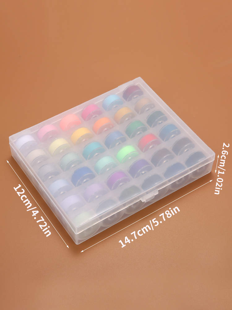 25/36 Colors Set Bobbin Thread - مراجعة Bobbin Organizer Box وسعره