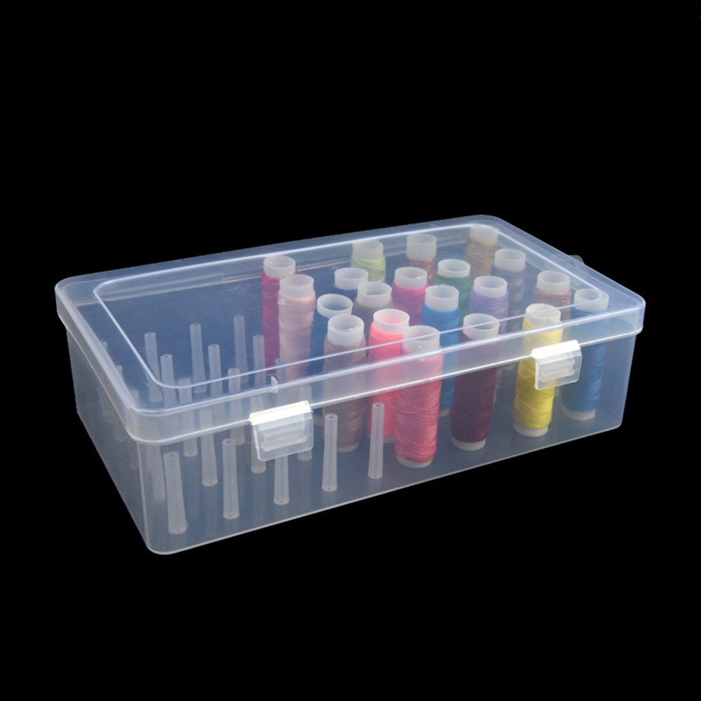 New Sewing Thread Box 42 Piece - مراجعة Bobbin Organizer Box وسعره