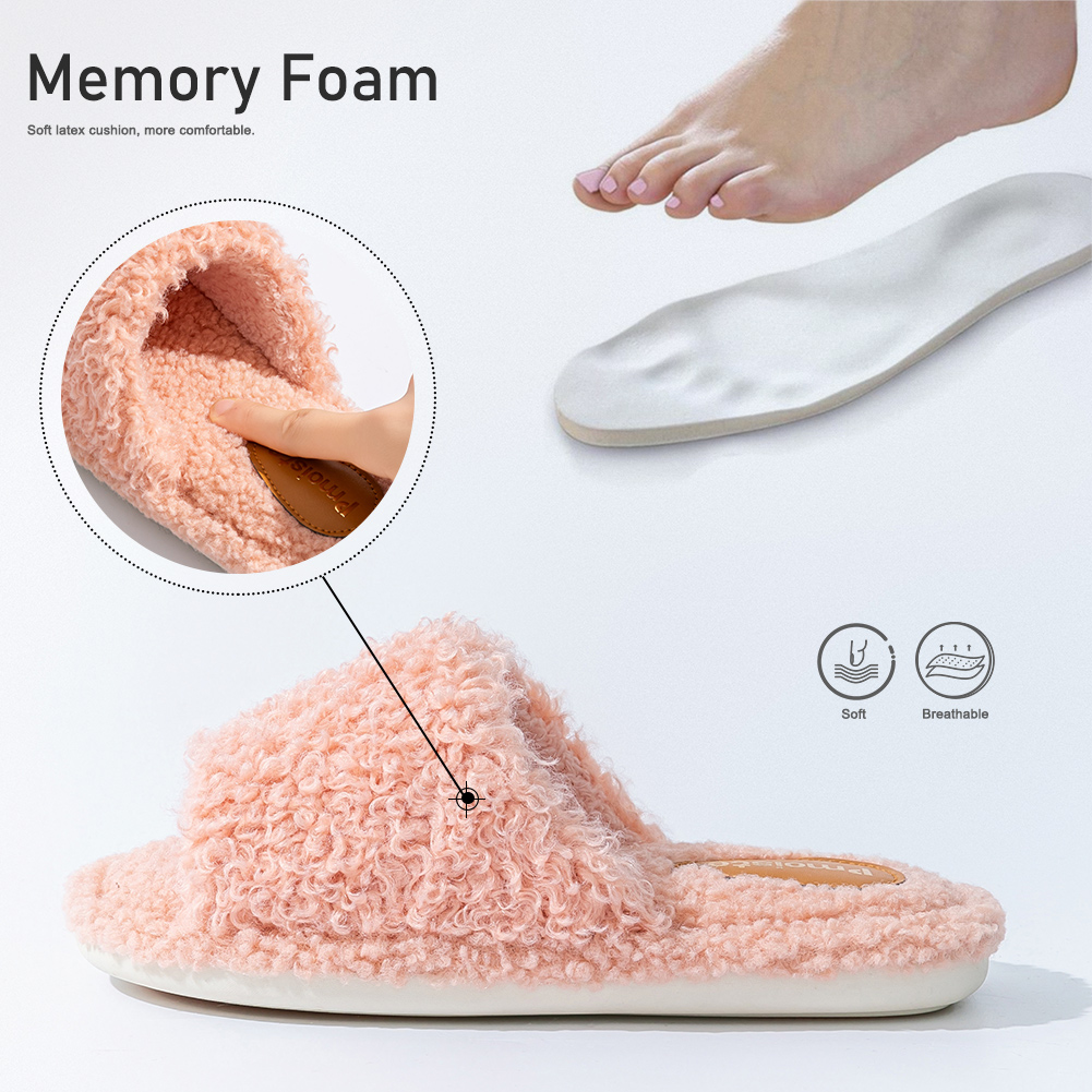 Pmoiste Fuzzy House Slippers W - مراجعة Sewing House وسعره