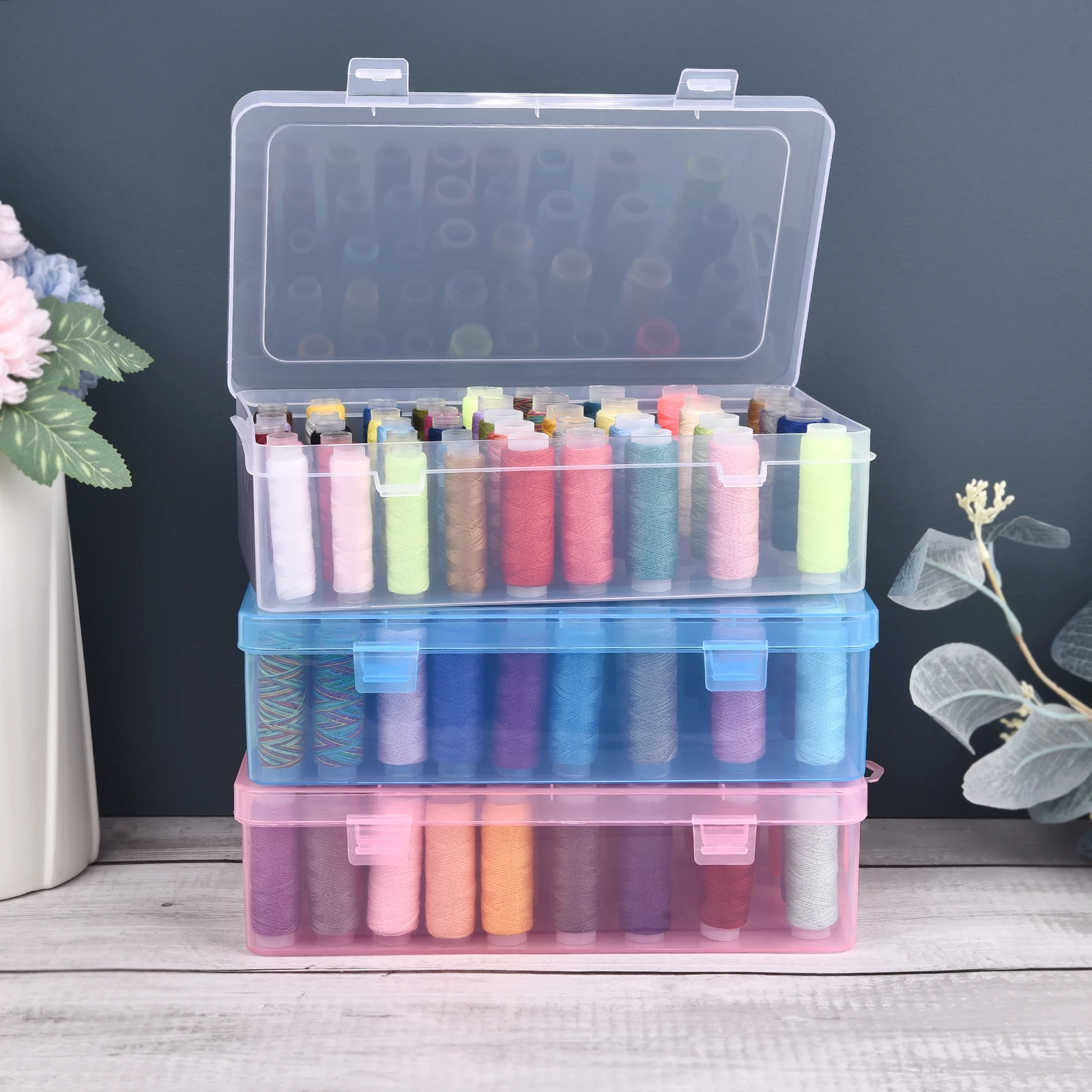 New 24 Grids Spool Organizer/4 - مراجعة Bobbin Organizer Box وسعره