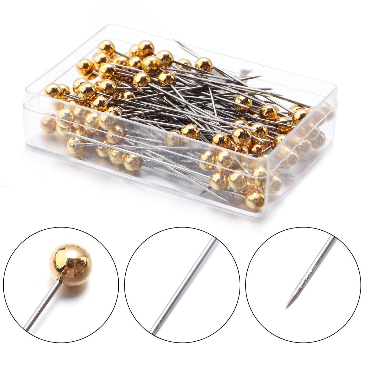 100Pcs Color Ball Head Pins St - مراجعة Sewing Necessities وسعره