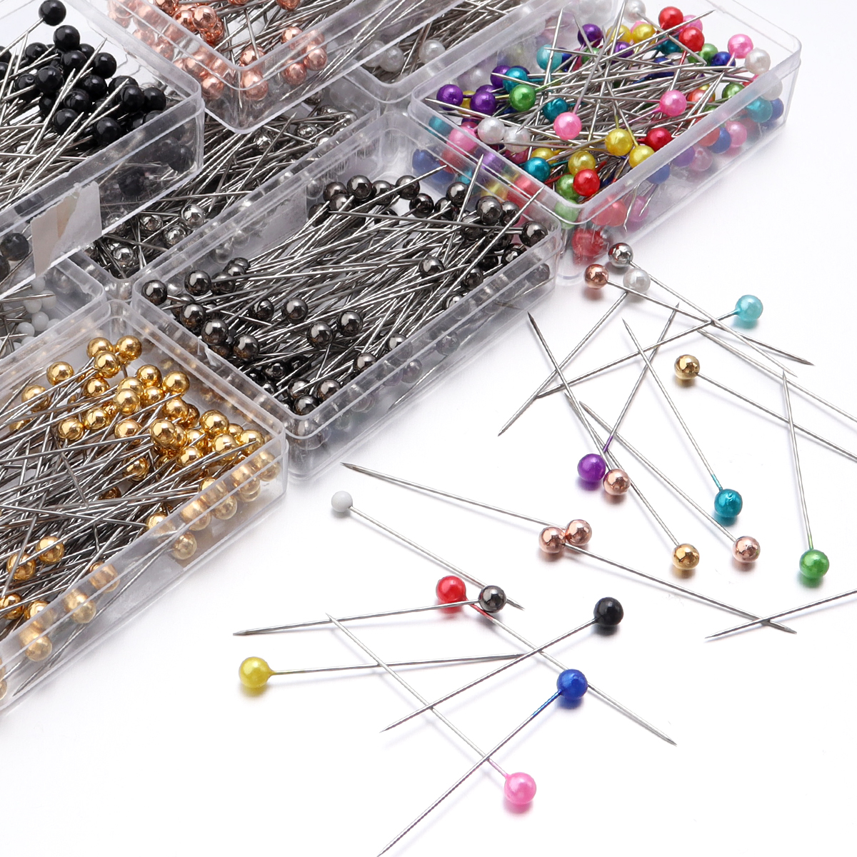 100Pcs Color Ball Head Pins St - مراجعة Sewing Necessities وسعره