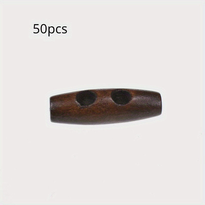 50pcs Recycled Wood Horn Toggl - مراجعة Sewing Recycle وسعره