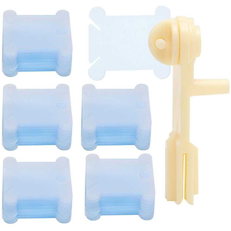 1/50/100/500pc Plastic Cross S - مراجعة Bobbin Organizer Box وسعره