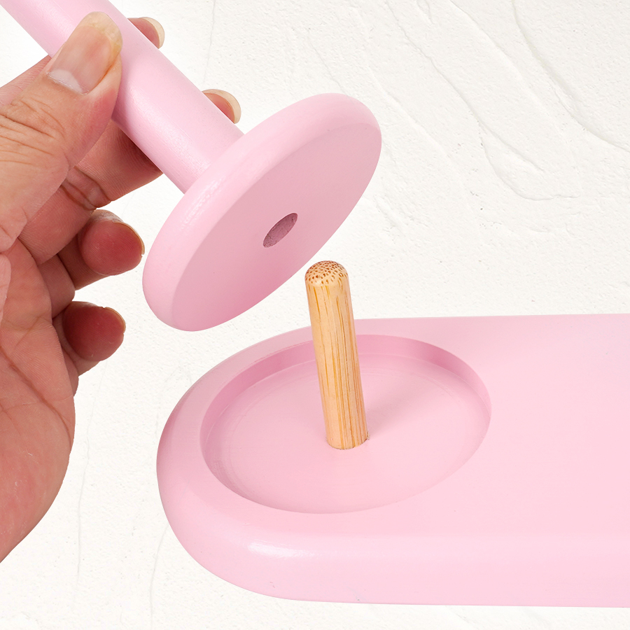 1pc Double-axis wooden yarn ho - مراجعة Sewing Necessities وسعره