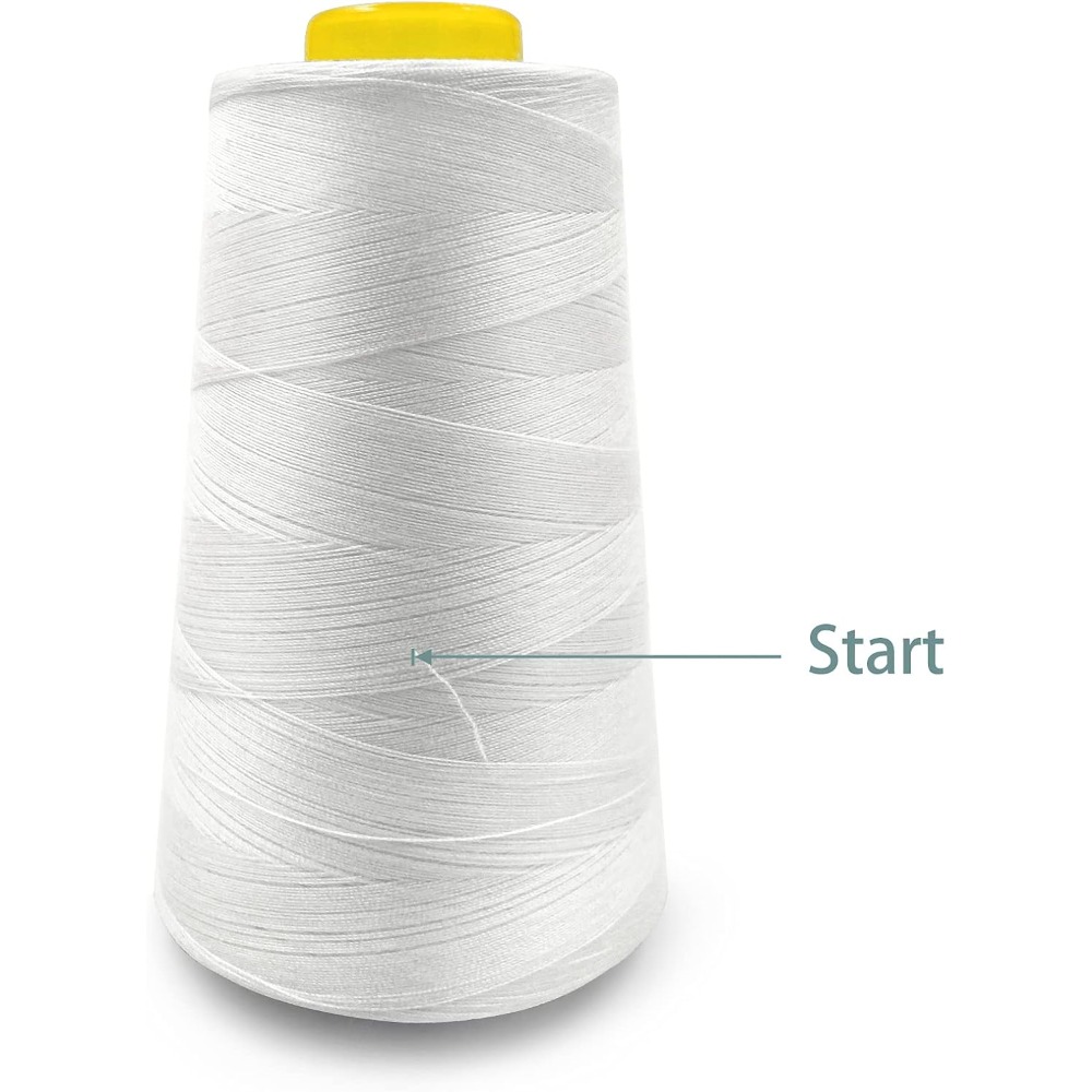 4 Cones of 3000 Yards Each Spo - مراجعة Serger Thread Cone وسعره