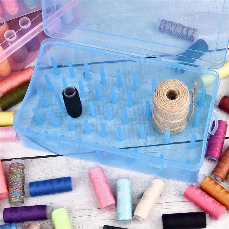 New 42 Axis Sewing Thread Stor - مراجعة Bobbin Organizer Box وسعره