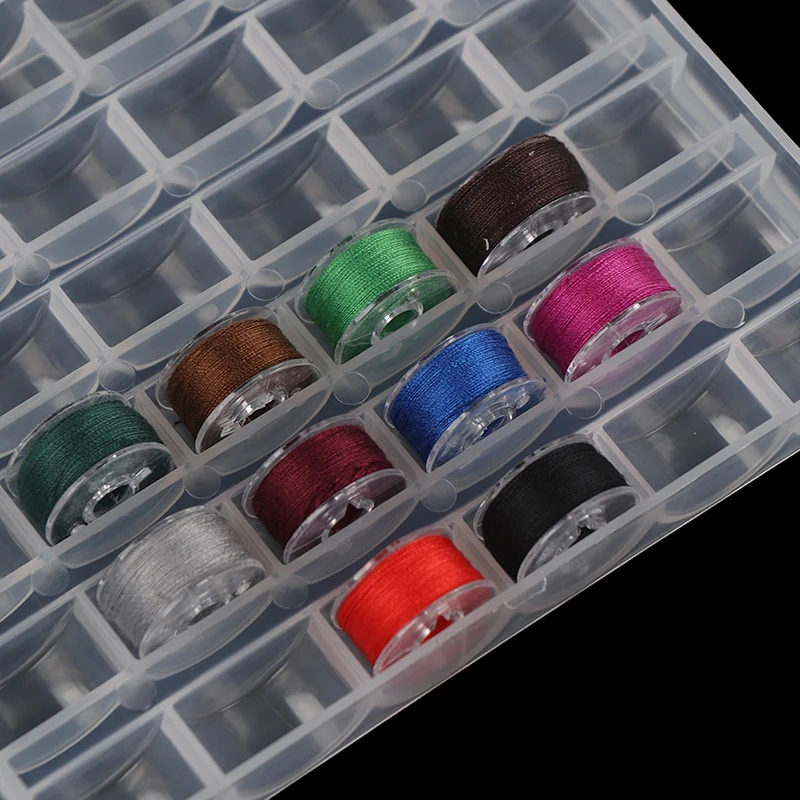1pc 25 Spools Empty Bobbins St - مراجعة Bobbin Organizer Box وسعره